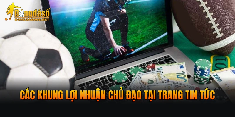 Các khung lợi nhuận chủ đạo tại trang tin tức