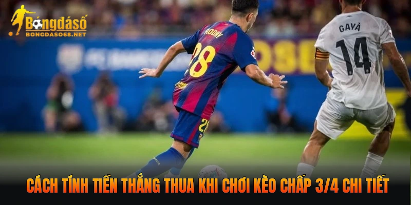 Cách tính tiền thắng thua khi chơi kèo chấp 3/4 chi tiết